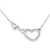 INFINIONLY Collana Simbolo Infinito Con Cuore In Argento 925 E Zirconi - Regalo Per Donna