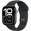 Apple Watch Serie 10 Gps 42mm Alluminio Jet Black - Cinturino Sport Nero S/m - Apple - APP.MWWE3QL/A