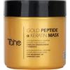 Tahe Gold Peptide α Keratin Maschera per capelli con Multipeptidi, Cheratina Vegetale e Oro liquido, 400 ml