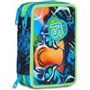 Astuccio Scuola 3 Zip Seven Sj Gang Air Tiger