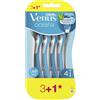 Gillette Venus Oceana Rasoio Donna 3 Lamette di Ricambio + 1 Gratis da 3 Lame, Rasatura Liscia con Striscia Idratante Aloe Vera, Usa e Getta