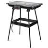 Girmi BQ2100 Barbecue con Stand, 2200 W, Grande Piano di Cottura 51 x 30 cm, Resistenza Inox, 51 x 30 cm, Nero
