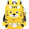 Hovkib Zaino per Ragazze Ragazzi Bambini Asilo Zaini Scuola Materna Borsa Elementare Prescolare Piccolo Cartelle Nursery Sacchetto Animale Sacchetti di Scuola per 2-6 Anni,Giallo