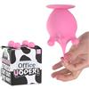 Bubblegum Stuff Udder - Giocattolo da scrivania in silicone a forma di mucca, con ventosa, antistress, divertente dai 3 anni in su, regalo discreto per colleghi, capi o chiunque abbia bisogno di una