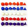BESCON DICE Bescon Blank Polyhedral RPG Dice 35pcs Assorted Colors Set, Solid Colors in Complete Set of 7, One Set for Each Color, DIY Dice