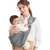 Mumgaroo Fascia Porta Bebe, Marsupio Neonato Mumgaroo, Fascia Neonato Multifunzionale On the Go,Marsupio Neonato 0-36 mesi, Tutte le Stagioni, Fino a 15kg, Grigio