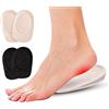 ZJchao 2 Paia di Cuscinetti per Tallone in Gel, Inserti Antifascite Plantare e Sperone del Tallone, Compatibili con Scarpe da Ufficio, Sport e Quotidiane