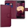kwmobile Custodia Compatibile con Samsung Galaxy J3 (2017) DUOS Custodia a Portafoglio - Cover Libro in Pelle PU - Flip Case Smartphone - Custodia con Porta Carte