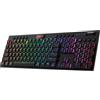 Redragon K618 Tastiera Meccanica Wireless RGB, Bluetooth/2.4Ghz/Cablata Tastiera da Gioco a Basso Profilo Connessione Cordless, Controllo Multimediale Dedicato e Interruttore Marrone Tattile