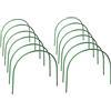 JYCRA 12PCS copertura per piante di sostegno serra cerchi, telaio di supporto in tessuto da giardino alto, tunnel per la coltivazione delle piante, tunnel da giardino in acciaio lungo 120 cm