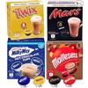 cafféluxe 32 Capsule di cioccolata calda compatibili con Dolce Gusto - Mars, Twix, Milkyway, Maltesers (4 x 8 confezioni)