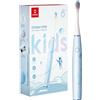 Oclean Spazzolino elettrico sonico per bambini, setole morbide adatte ai bambini, spazzolatura ultra silenziosa, timer integrato da 2 minuti, impermeabile IPX7, per bambini dai 5 anni in su (blu)