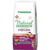 Generico Natural Trainer per Gatti Cibo Secco Daily Nutrition Sterilised Adul con Salmone, Mirtillo Rosso e Fibre di Pisello 10 KG