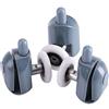 TOPINCN 8pcs Kit Rulli per porte doccia TOPINCN Rulli Doccia Cuscinetti Box Doccia Twin Bottom Top Pulegge Ruote Runners Bathroom Kit di ricambio rulli inferiori superiori (Single wheel)
