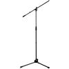Proel RSM180 - Asta Professionale per Microfono, treppiede con snodo a giraffa nylon, per karaoke e Live, Nero.