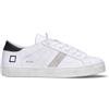 D.A.T.E. HILL LOW CALF Sneaker donna bianca/nera in pelle