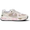 PREMIATA Sneaker donna beige/marrone/rosa/verde in pelle