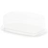 Rotho Burriera porta burro Fresh in materiale plastico (SAN), contenitore per burro ideale da portare in tavola, con coperchio perfettamente trasparente, contenitore per alimenti privo di BPA, lavabile in lavastoviglie