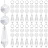 SOFPLATE 1 scatola 20 pezzi 38mm Cristalli di Ricambio per Lampadari Lampada di Ricambio In CristAllos Vetro Sospeso Gocce di Ghiacciolo Prisma Pendente con Kit di Collegamento Octogan per Lampadario