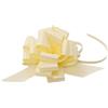 Bolis Fiocchi decorativi ideali per matrimoni, battesimi, comunioni, nastro bianco larghezza 3 cm, confezione da 50 pezzi, colore avorio