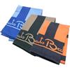 Renato Balestra Telo Mare Microfibra, 3pz Multicolore(Azzurro-Royal + Fango-Nero + Arancio-Nero)