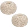 FREEBLOSS 300 m Filo Sashiko Filo da ricamo 100% cotone Filo per ricamo a mano bianco 4 fili Sashiko Quilting per cucito e aguglieria