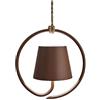 Zafferano Poldina Lampada Ricaricabile LED a Sospensione, Corpo in Alluminio, Protezione IP54, Adatta per Uso Esterno/Interno, Regolabile, Presa EU 2.2 W, Corten