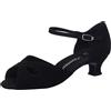 Diamant TANZSCHUHMANUFAKTUR 162-011-001-V, Scarpe da Ballo Donna, Nero, 43 1/3 EU