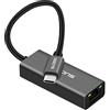 SUCESO Adattatore USB C Ethernet Cavo Adattatore Thunderbolt 3/Tipo C a RJ45 Gigabit 1000Mbps Adattatore LAN Type-C a RJ45 Compatibile con MacBook Pro/Air, iPad Pro, Switch, Dell XPS, Surface Book 2