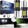 NATGIC P21W BA15S Lampadina LED Bianca, 1156 7506 1141 382 1003 1073 Lampadine di Ricambio per Luci di Retromarcia di Backup per Auto, Luci Posteriori, Fendinebbia, Luce di Marcia Diurna (2 Pezzi)
