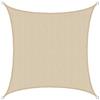 AMANKA Tenda da Sole UV - 2x2 Quadrato di HDPE - Telo di Protezione Solare Balcone Giardino Beige