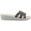 TIGLIO ciabatte donna estive eleganti con catena brillantini sandali vera pelle plantare 3333 (Argento, Sistema Taglie Calzature EU, Adulto, Donna, Numero, Media, 40)
