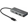 StarTech.com Hub USB-C a 4 porte con Power Delivery- 10 Gbps, 3 USB-A e 1 USB-C (HB31C3A1CPD3)