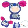 Carreuty 3 vestiti blu per bambole da 17 cm, set di accessori per bambole, include 1 body 1 cappello 1 ciondolo ragazza per migliori regali senza bambola