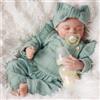 BABESIDE Bambole Reborn-Baby Bambina 17 Pollici Realistiche Bambole Neonati che Dormono Vita Reale Neonato Occhi Chiusi Morbido Corpo in Tessuto Testa in Vinile Dipinta a Mano con Set Regalo