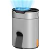 COZOME Ventilatore portatile, piccolo ventilatore a T con clip, ventilatore a vita ricaricabile, ventilatore a cintura turbo con corda per appendere, 4 spessori di vento, USB C, 6600 giri/min, ideale