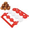 BORDSTRACT Stampo per Polpette, Attrezzo per Fare Le Polpette, Stampo per Polpette di Carne di Pesce Ripieno di Plastica, Stampo per Ballerine Da Cucina per Torta, Gelato, Melone
