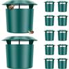 TNTGMG 12 trappole per lumache, per giardino, in plastica, 11,5 × 9,5 × 9,5 × 9 cm, trappole organiche riutilizzabili senza sostanze chimiche e veleno, ecologiche