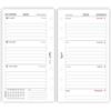 Agendepoint.it Ricambio Agenda Organizer Settimanale 2026 a Righe, Layout su 2 Pagine, Carta 90gr, Calendario Annuale 2026, Note Personali, Bianco, 9,5x17 cm