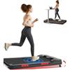CURSOR FITNESS Tapis roulant inclinabile con pendenza regolabile a 2 livelli e tripla ginocchiera, Walking Pad da 2,5HP con telecomando magnetico, carico massimo 136KG