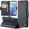 FERLAN Cover per Samsung Galaxy A30S/A50S/A50+ 2 Pezzi Vetro Temperato,Antifurto,supporta ricarica wireless,in pelle multifunzione,chiusura magnetica con chiusura anti-urto,Nero
