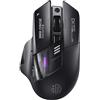INPHIC A9 Explorer - Mouse Bluetooth 5.0/2.4G wireless ricaricabile, 2400 DPI, luce respiratoria RGB, indicatore di batteria visibile, mouse cordless per laptop/PC/computer