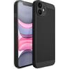 Moozy VentiGuard Cover per iphone 11, 6.1-pollici - Custodia Traspirante con Motivo Perforato per Circolazione dell'Aria, Ventilazione, Cover Anti-Surriscaldamento, Nero