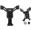 Autophoton Supporto per telefono Per Qashqai J10 2006-2013 Supporto per telefono cellulare con clip per presa d'aria (Black)