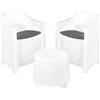 PROGARDEN - Set da giardino Luna Bianco Linea Elegance