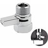 leyomgamz Valvola Deviatore Doccia Rubinetto Separatore - G1/2 pollici a sfera distributore d'acqua Shut-Off in rame, testa soffione, Cromo Interruttore Adattatore T per Lavandino della Cucina del Bagno