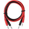 Akozon Cavo di prova P1041 2 pezzi 4 mm spina a banana a coccodrillo clip cavo per multimetri