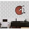 ICYEHAO Carta da Parati Nera e Bianca,44.5 x 500cm Carta da Parati Adesiva Geometrica Bianca e Nera Parato Adesivo per Parete Righe Nero Strisce Pellicola Adesiva per Mobili,,Camera da Letto,Soggiorno,Bagno