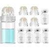 Lazzybeauty Set di Sistema di Infusione con Microneedling, incluso Hydra Needle da 0,5 mm 1 pezzo, 4 Testine di Ricambio e 5 Fiale di Siero Anti-Invecchiamento da 5 ml, Trattamento Anti-Invecchiamento