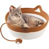 Maisly Cuccia per gatti in corda di cotone, traspirante e antigraffio, pieghevole, per tutto l'anno, con palla da gioco per gatti e cani di piccola taglia fino a 22 lbs